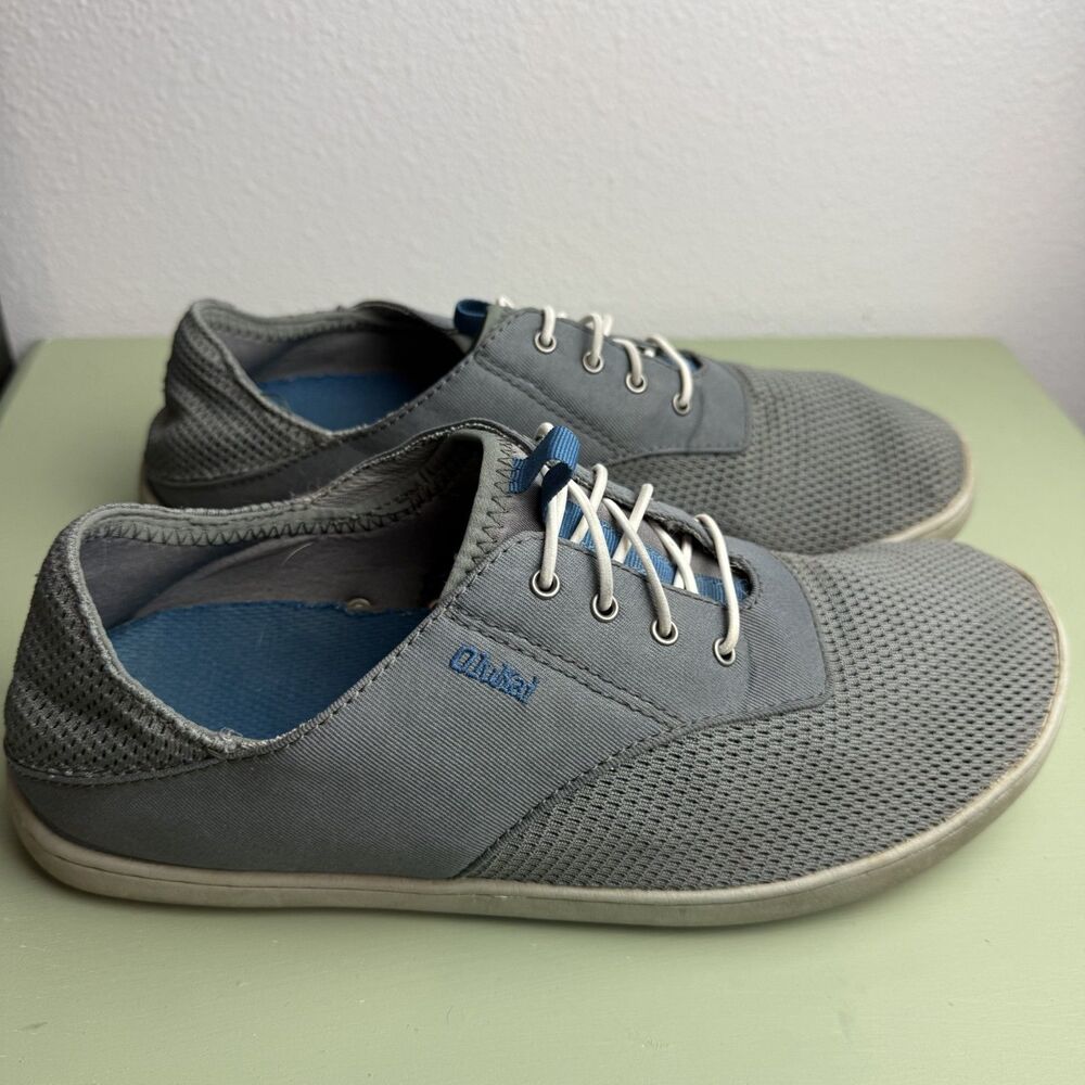 Olukai Nohea Moku Gray Blue Men's Shoes Size 10.5/11